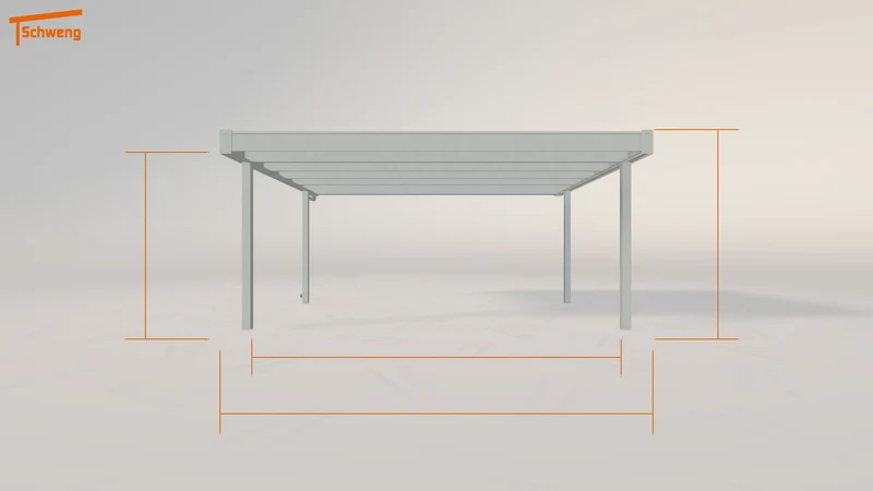 #DE Schweng Flachdachcarport C600 (ID 77q3np) #MTG