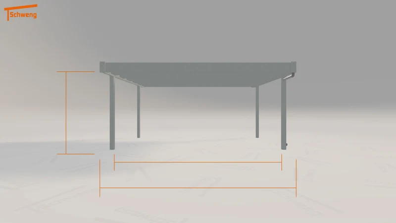 #DE Schweng Flachdachcarport C600 (ID 77q3np) #MTG