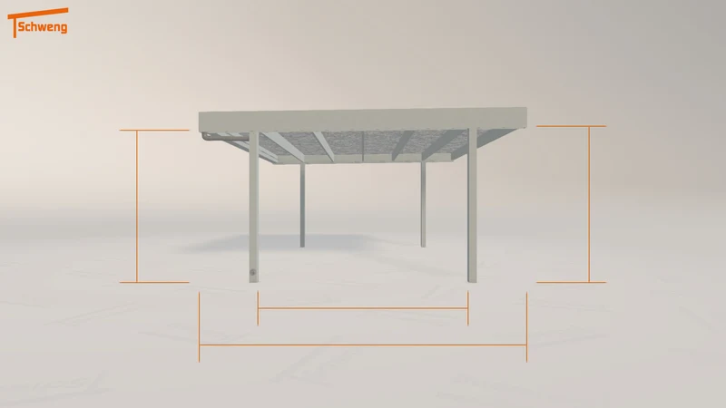 #DE Schweng Flachdachcarport C600 (ID 77q3np) #MTG