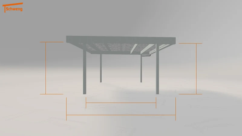 #DE Schweng Flachdachcarport C600 (ID 77q3np) #MTG