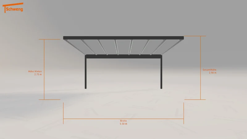 #DE Schweng Terrassenüberdachung S400 (ID 9wn497)