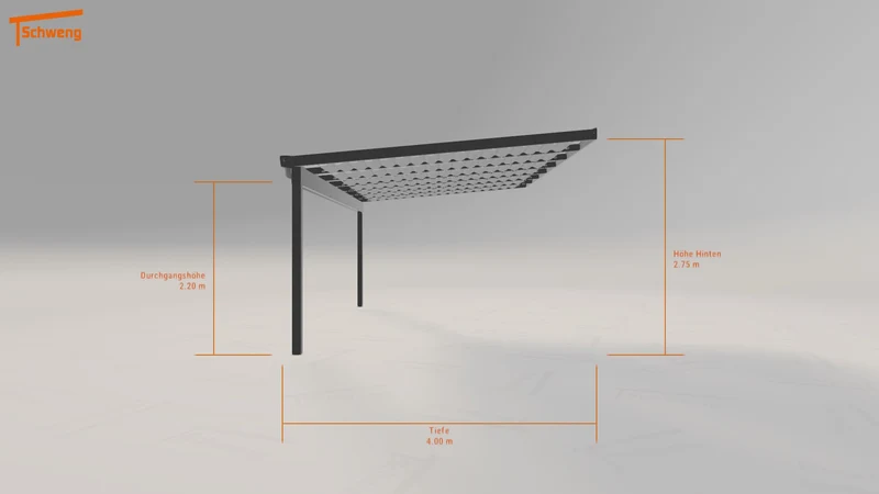 #DE Schweng Terrassenüberdachung S400 (ID 9wn497)