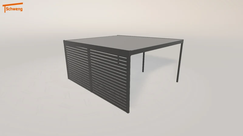#DE Schweng Flachdachcarport C600+ (ID dv5zbm)