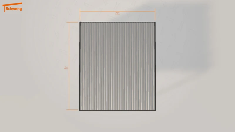 #DE Schweng Flachdachcarport C600+ (ID dv5zbm)