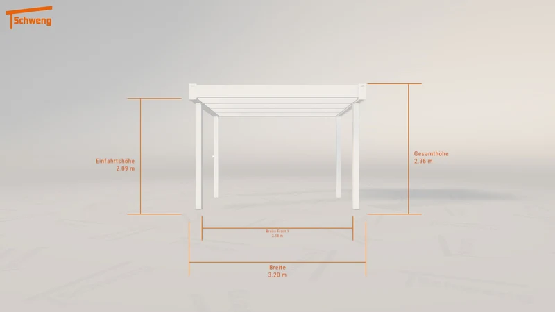 #DE Schweng Flachdachcarport C600+ (ID zbjgzd)