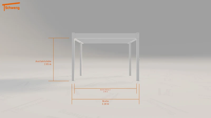 #DE Schweng Flachdachcarport C600+ (ID zbjgzd)