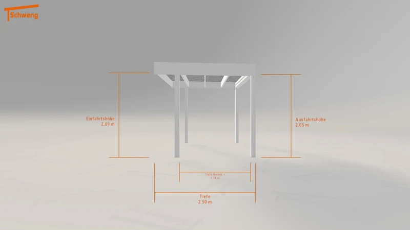 #DE Schweng Flachdachcarport C600+ (ID zbjgzd)