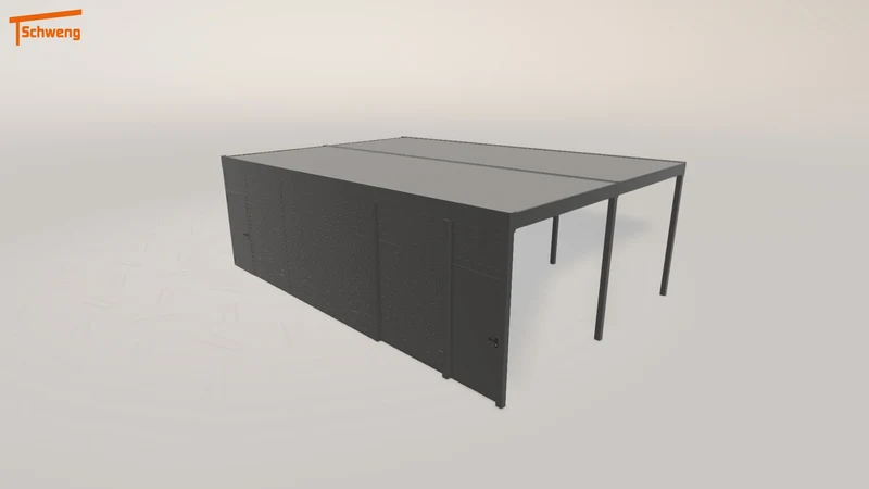 #DE Schweng Flachdachcarport C600 (ID jjzd9q) #MTG