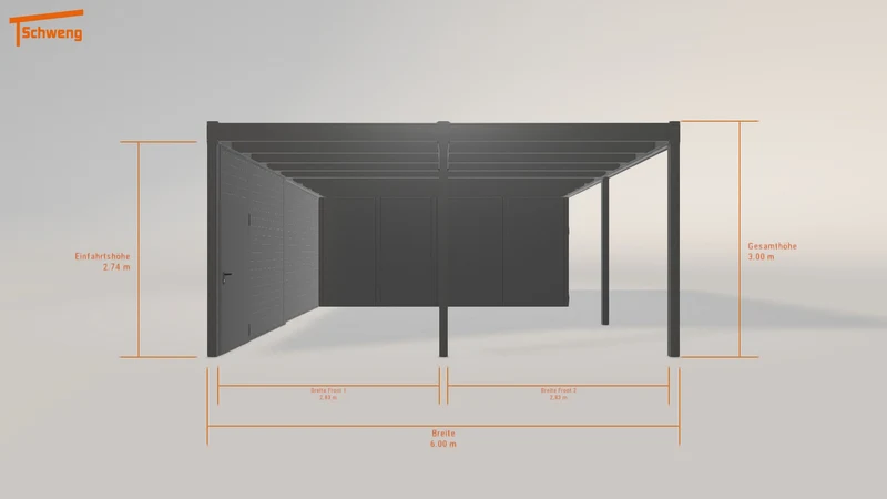 #DE Schweng Flachdachcarport C600 (ID jjzd9q) #MTG