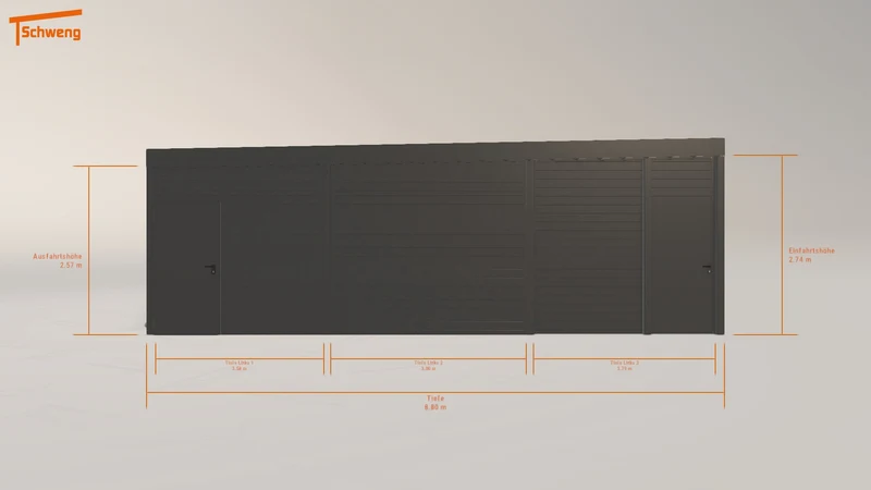 #DE Schweng Flachdachcarport C600 (ID jjzd9q) #MTG
