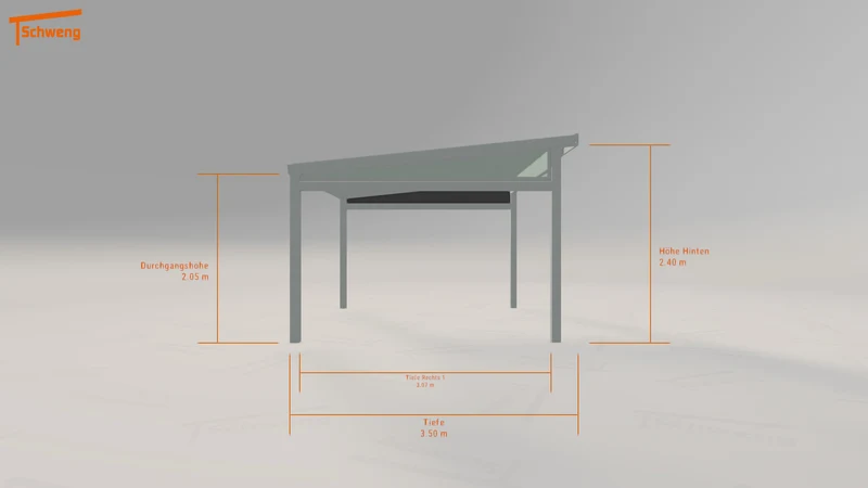 #DE Schweng Terrassenüberdachung S350 (ID w374r3)