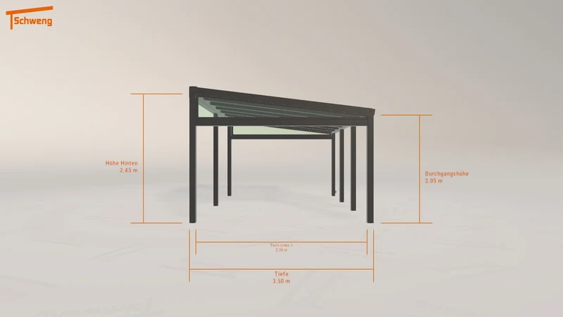 #DE Schweng Pultdachcarport S350 (ID qdj3rn) #MTG