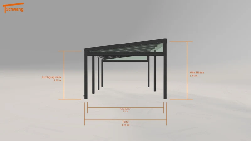#DE Schweng Pultdachcarport S350 (ID qdj3rn) #MTG
