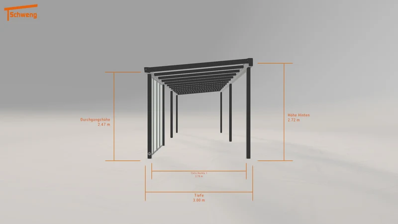 #DE Schweng Pultdachcarport S400 (ID 85dm3w)