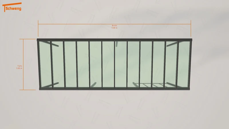 #DE Schweng Pultdachcarport S400 (ID 85dm3w)