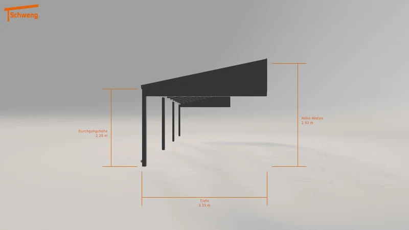 #AT Schweng Pultdachcarport S350 (ID 9wnb79)
