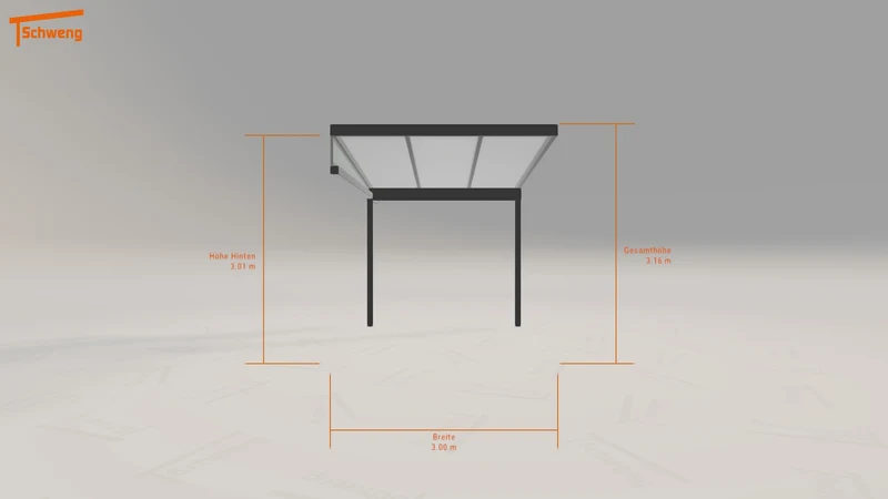 #DE Schweng Pultdachcarport S400 (ID 42z3v5)