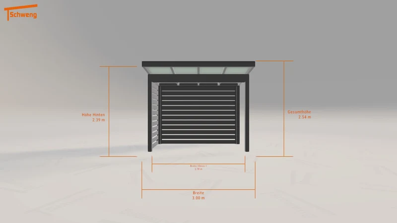 #DE Schweng Pultdachcarport S400 (ID 5mndzd)