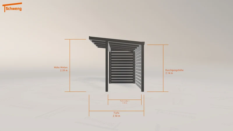 #DE Schweng Pultdachcarport S400 (ID 5mndzd)