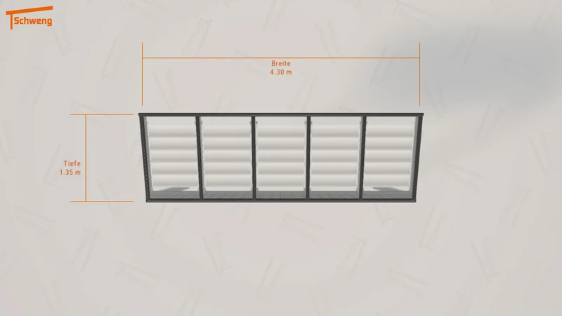 #DE Schweng Terrassenüberdachung S350 (ID n57vyv)