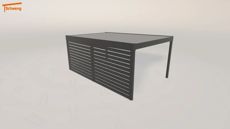 #DE Schweng Flachdachcarport C600 (ID dv5jvr)