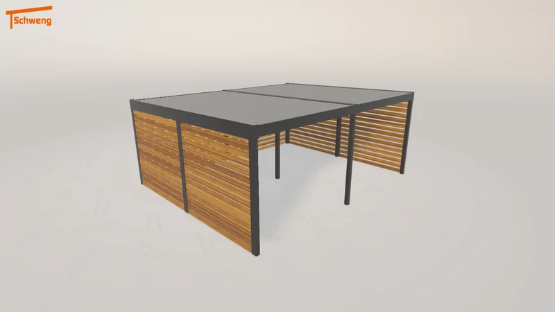 #CH Schweng Flachdachcarport C600+ (ID x7x9md) #MTG