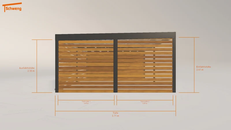 #CH Schweng Flachdachcarport C600+ (ID x7x9md) #MTG