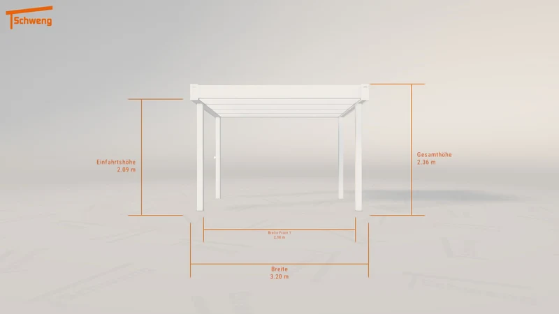 #DE Schweng Flachdachcarport C600+ (ID 5mn8y3)