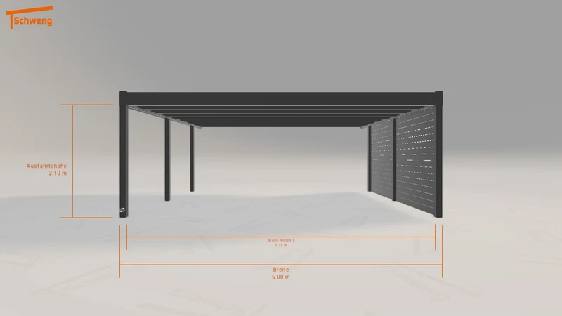 #DE Schweng Flachdachcarport C600 (ID bk9rp7) #MTG