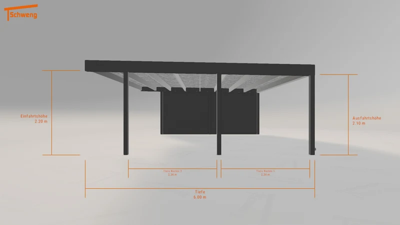 #DE Schweng Flachdachcarport C600 (ID bk9rp7) #MTG