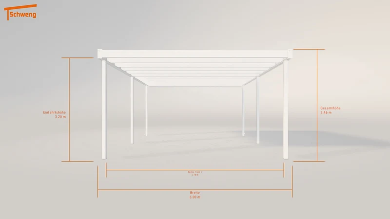 #DE Schweng Flachdachcarport C600+ (ID mj5kdg)