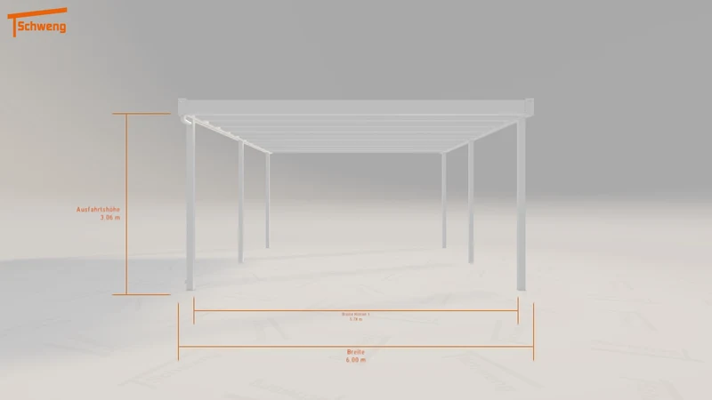 #DE Schweng Flachdachcarport C600+ (ID mj5kdg)