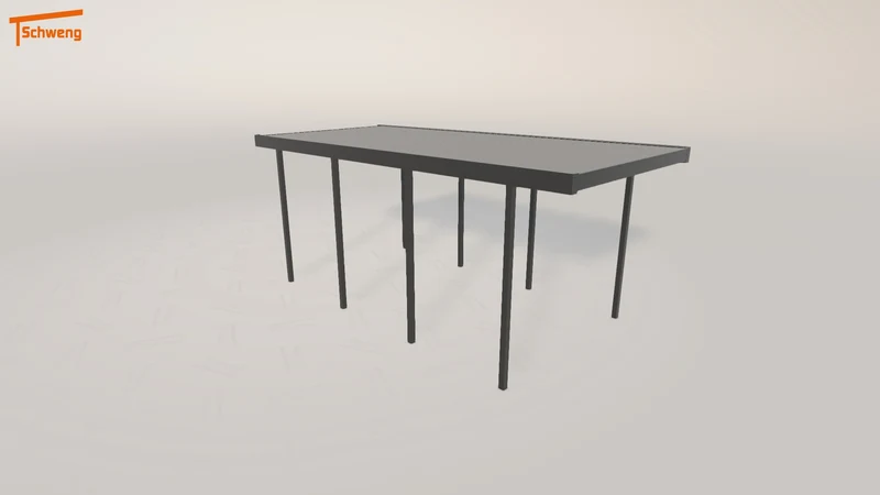 #DE Schweng Flachdachcarport C600 (ID 5mnrqd)
