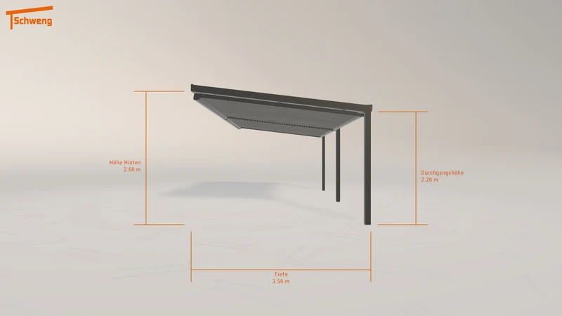 #DE Schweng Terrassenüberdachung S400 (ID 9wn47y)