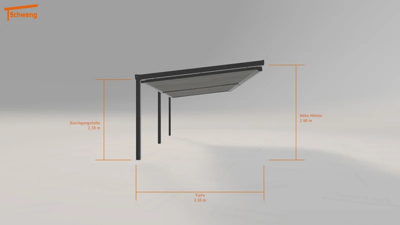 #DE Schweng Terrassenüberdachung S400 (ID 9wn47y)