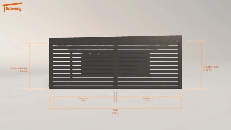 #DE Schweng Flachdachcarport C600+ (ID jjzmqx) #MTG