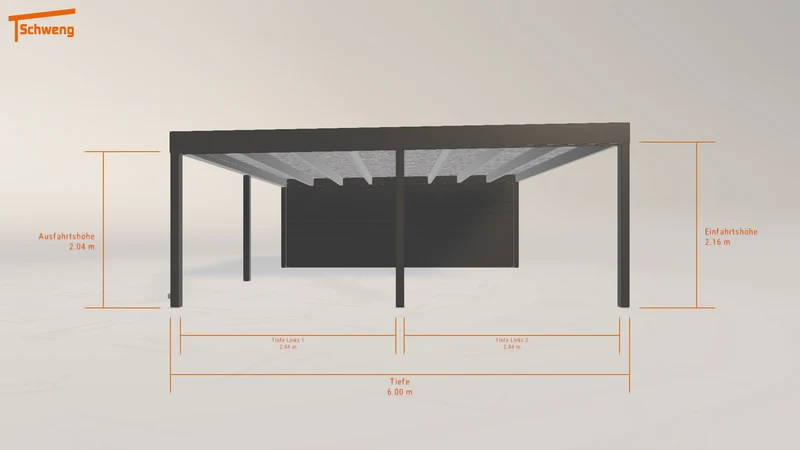 #DE Schweng Flachdachcarport C600+ (ID 85dz35) #MTG