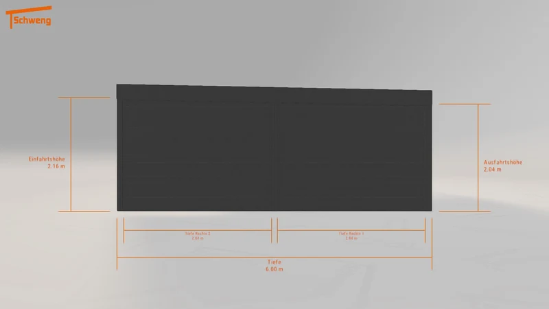 #DE Schweng Flachdachcarport C600+ (ID 85dz35) #MTG