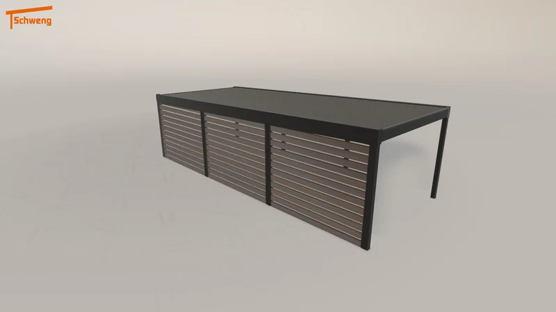 #DE Schweng Flachdachcarport C600 (ID k29jrq)