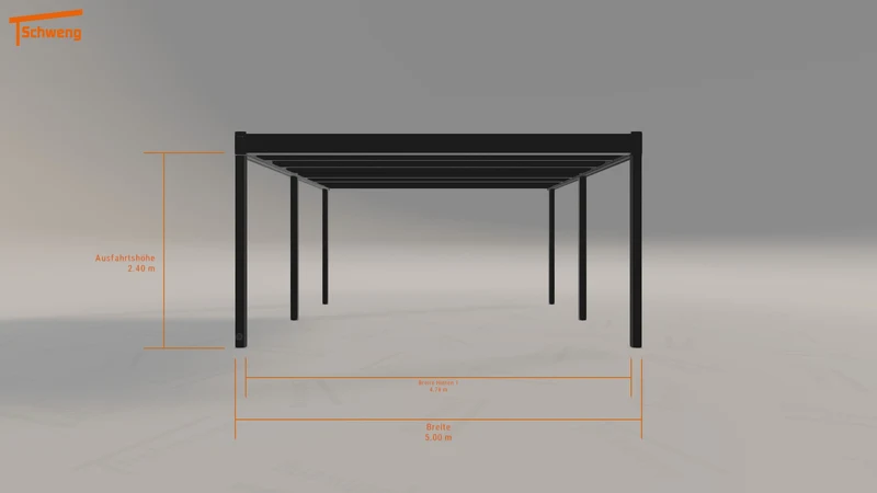 #DE Schweng Flachdachcarport C600 (ID 85dbg5)