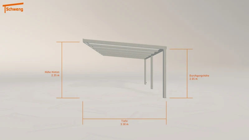 #DE Schweng Pultdachcarport S350 (ID bk9gpr)