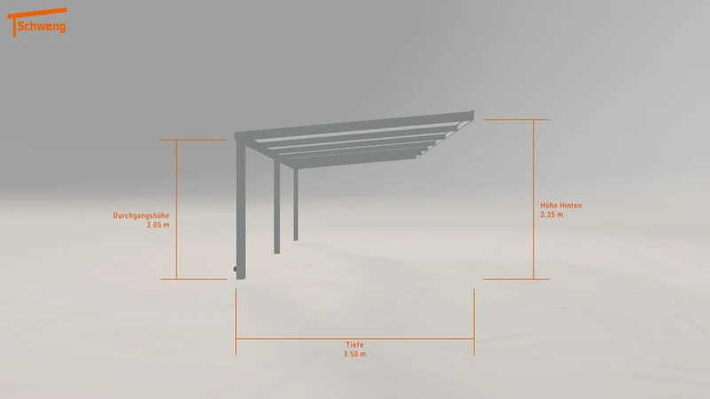 #DE Schweng Pultdachcarport S350 (ID bk9gpr)