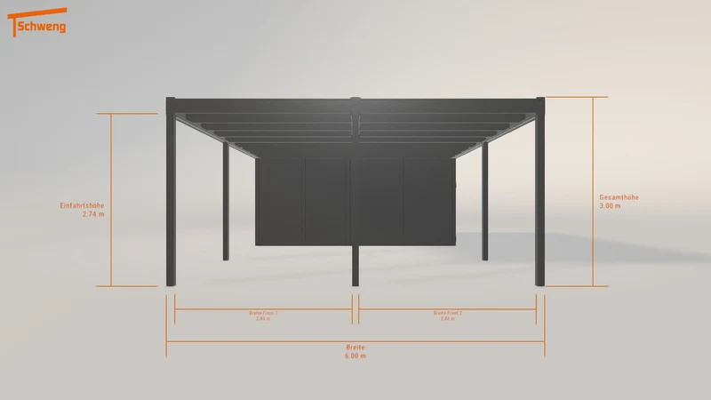 #DE Schweng Flachdachcarport C600 (ID 33w9kp) #MTG