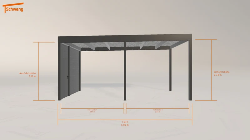 #DE Schweng Flachdachcarport C600 (ID pb84d4) #MTG