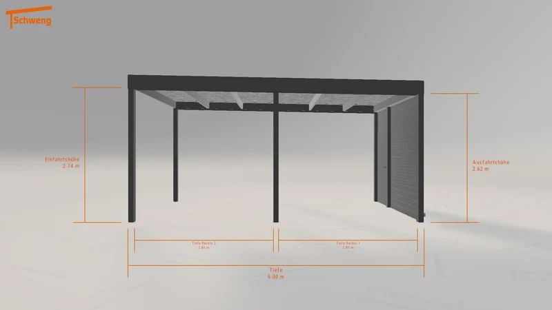 #DE Schweng Flachdachcarport C600 (ID pb84d4) #MTG