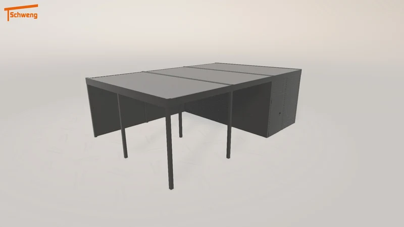 #DE Schweng Flachdachcarport C600 (ID zbjr4m) #MTG
