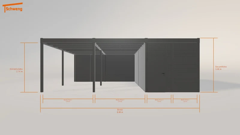#DE Schweng Flachdachcarport C600 (ID zbjr4m) #MTG