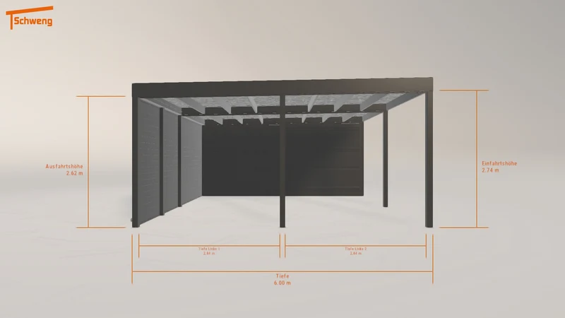 #DE Schweng Flachdachcarport C600 (ID zbjr4m) #MTG