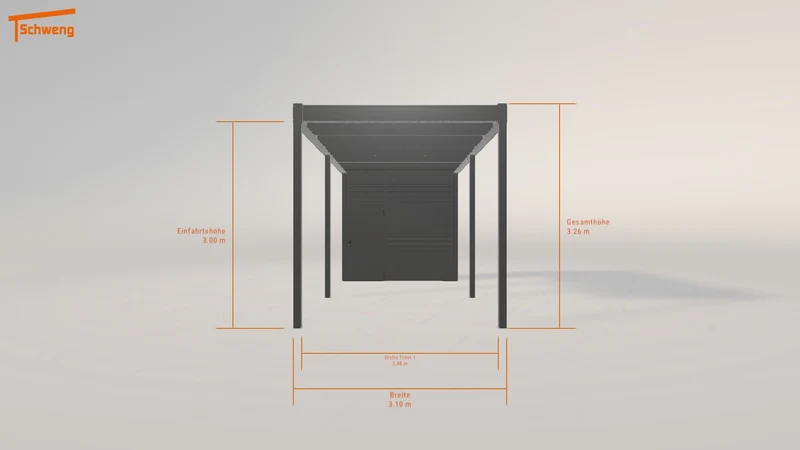 #DE Schweng Flachdachcarport C600 (ID k29w9q) #MTG