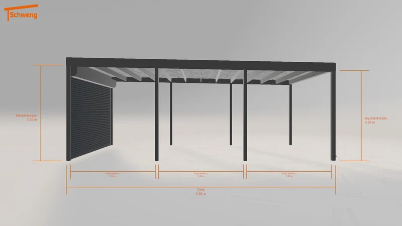 #DE Schweng Flachdachcarport C600 (ID yg89q7) #MTG